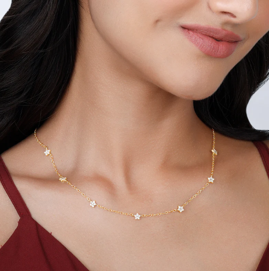 Golden Star Constellation Necklace