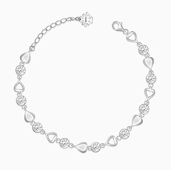 Silver Heartlock Bracelet