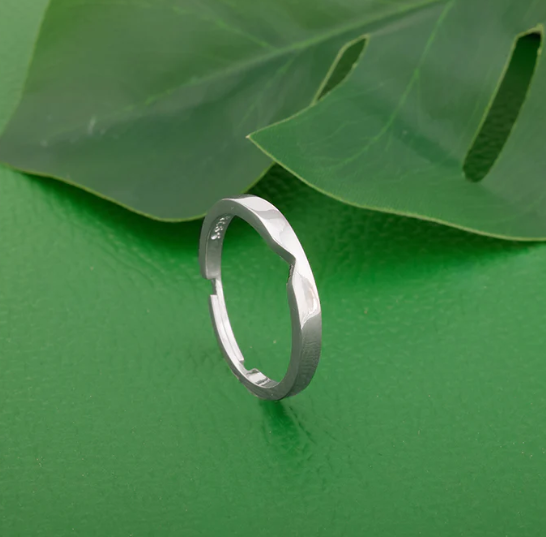 Silver Classic Ring Band for Him