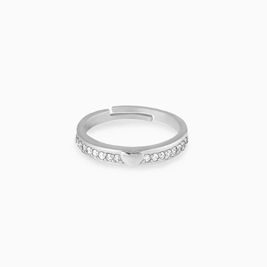 Silver Deeply in Love Ring